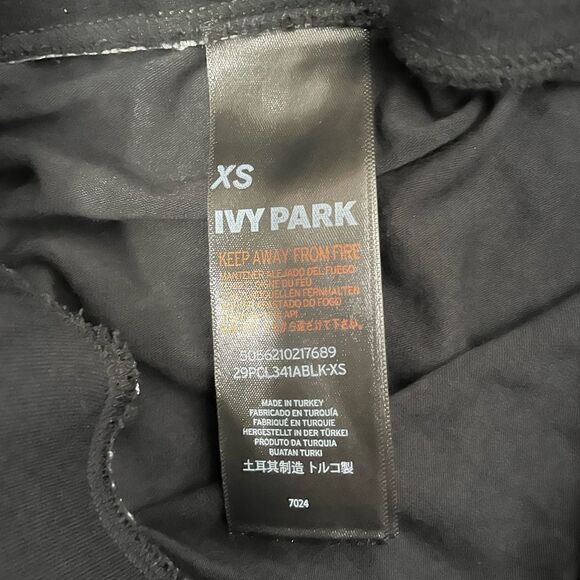 IVY PARK Signature Logo Black Ankle Leggings XS - Picture 8 of 9